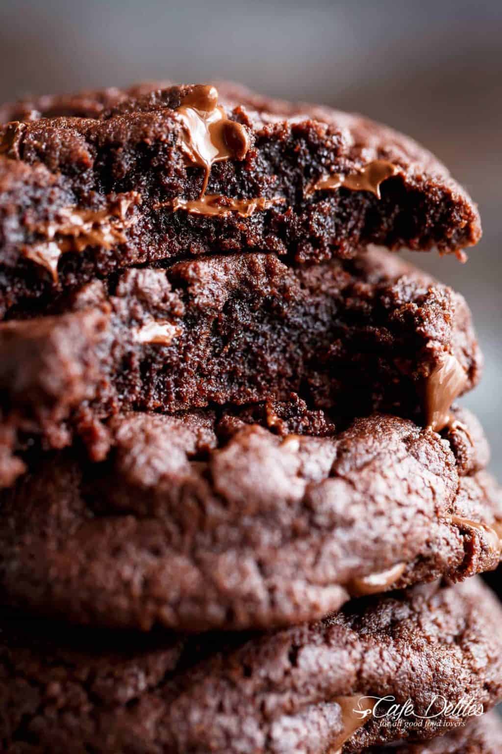 Best Fudgy Chocolate Brownie Cookies - Cafe Delites