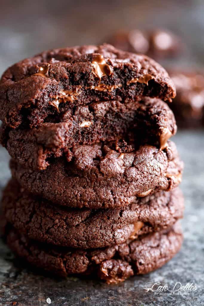 Best Fudgy Chocolate Brownie Cookies - Cafe Delites