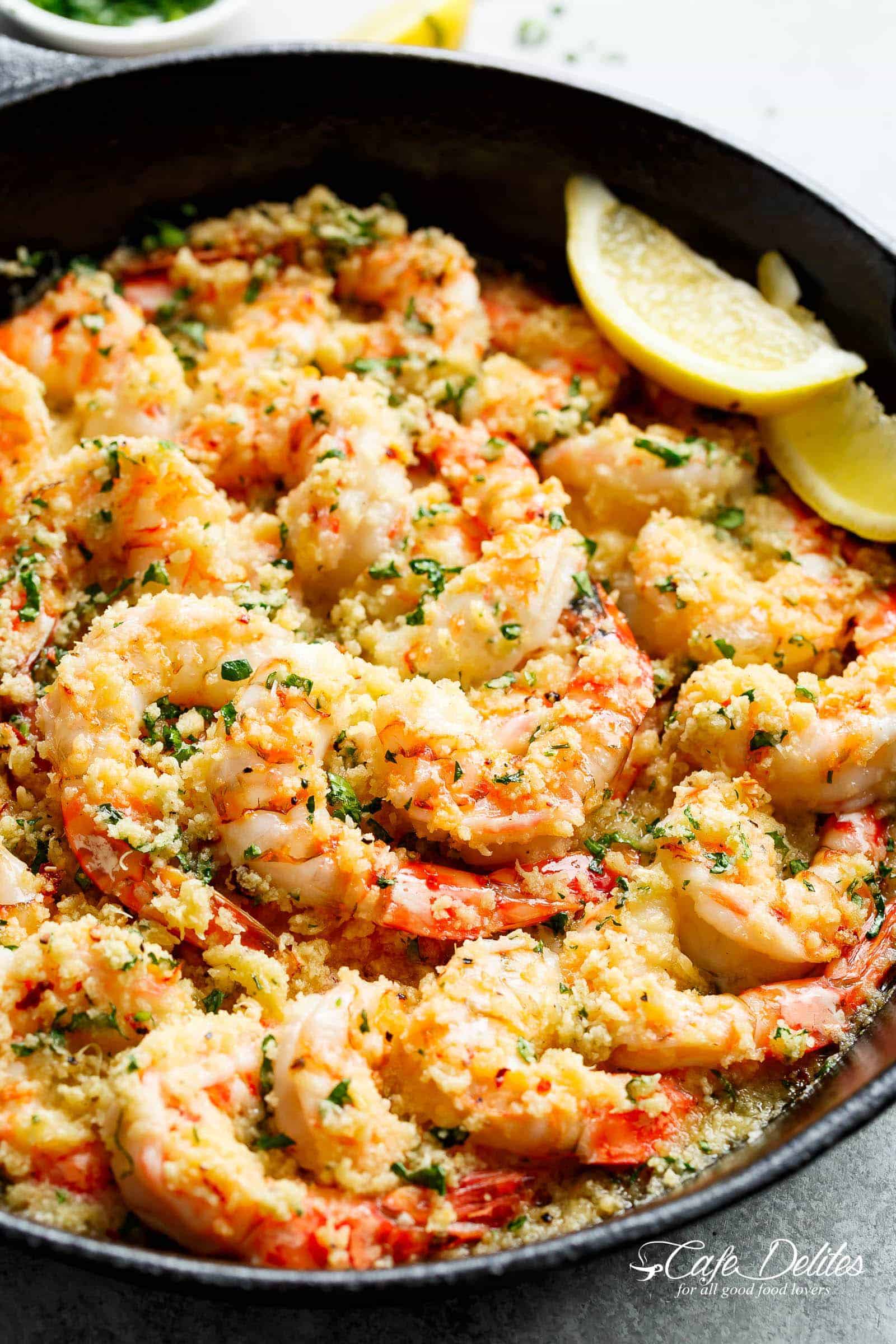 baked shrimp with bread crumbs