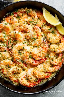 Crispy Baked Shrimp Scampi - Cafe Delites