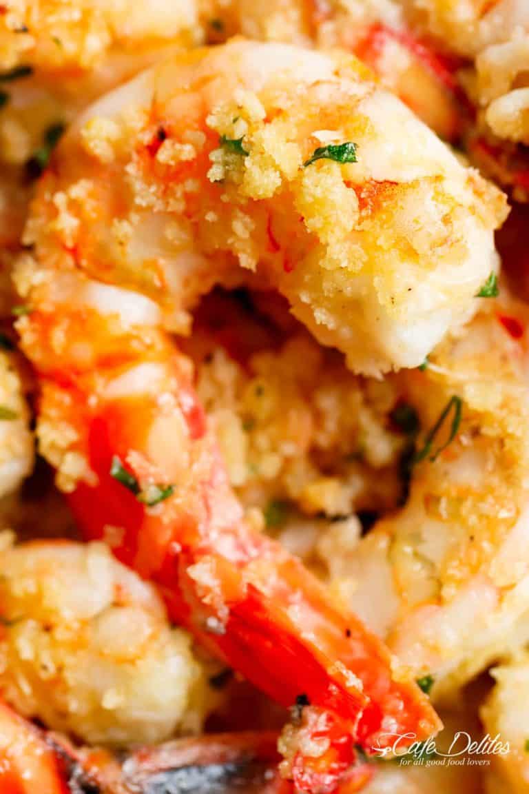 Crispy Baked Shrimp Scampi - Cafe Delites