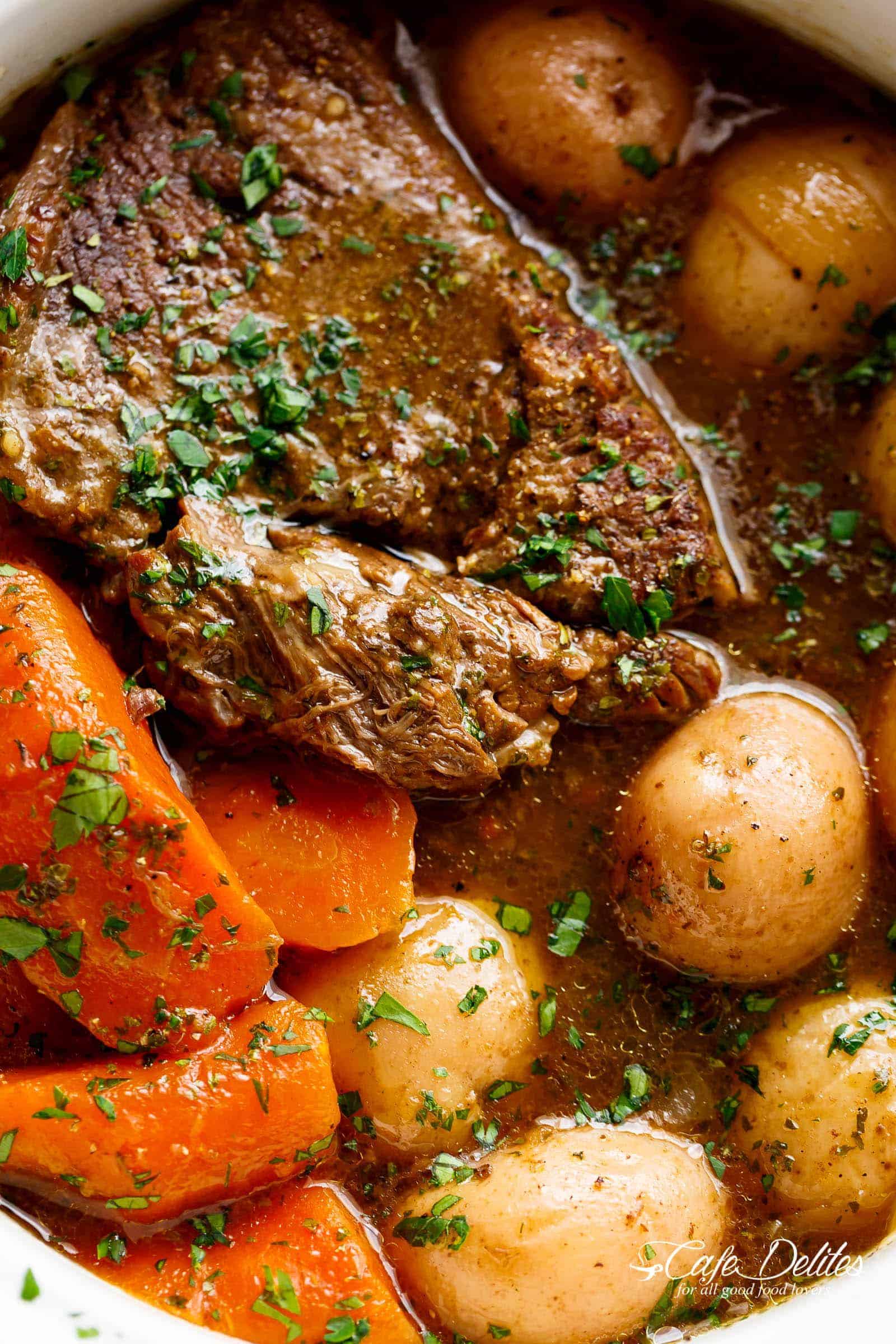 Tender Crockpot Pot Roast Recipe