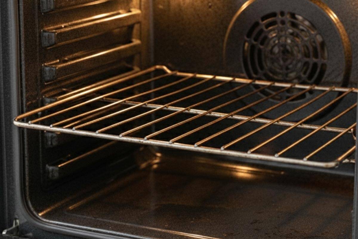 Preheating the oven.