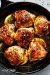 Browned Butter Honey Garlic Chicken is a deliciously simple recipe that has been requested time and time again! Chicken thighs OR breasts cooked in browned butter infused with honey, garlic and lemon juice. Simple ingredients and maximum flavours! | CAFEDELITES.COM