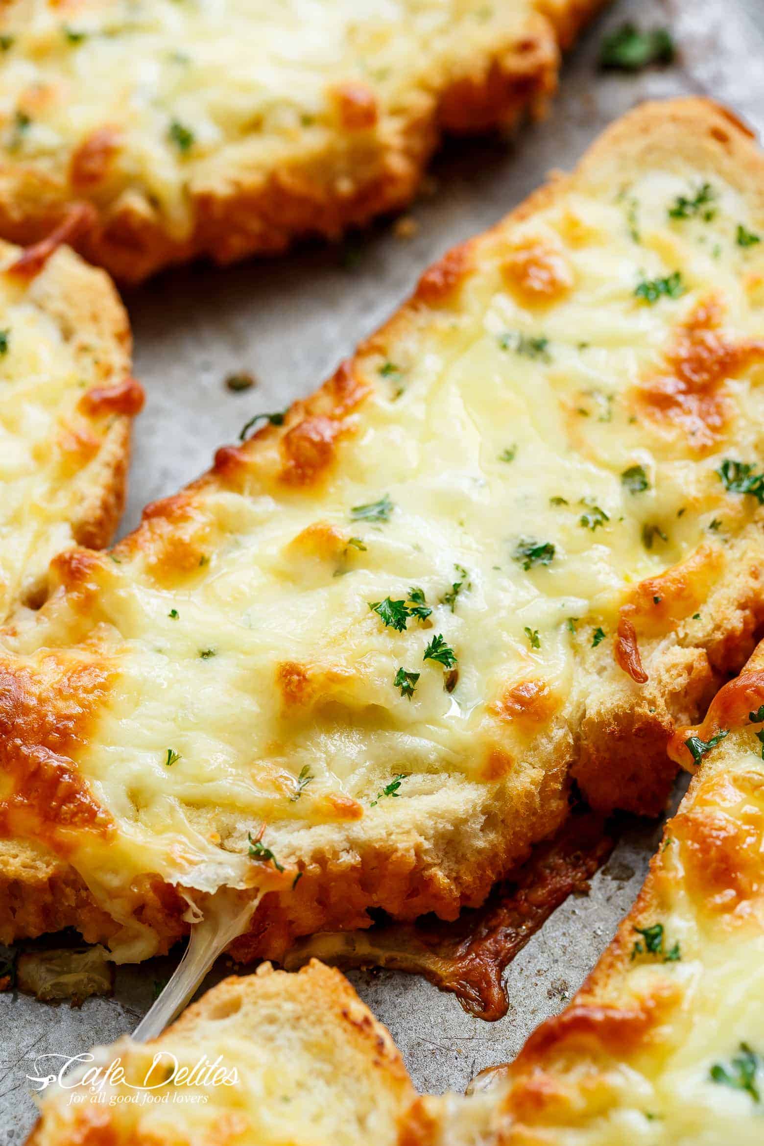 Individual Garlic Cheese Breads Single Serve Recipe Cafe Delites