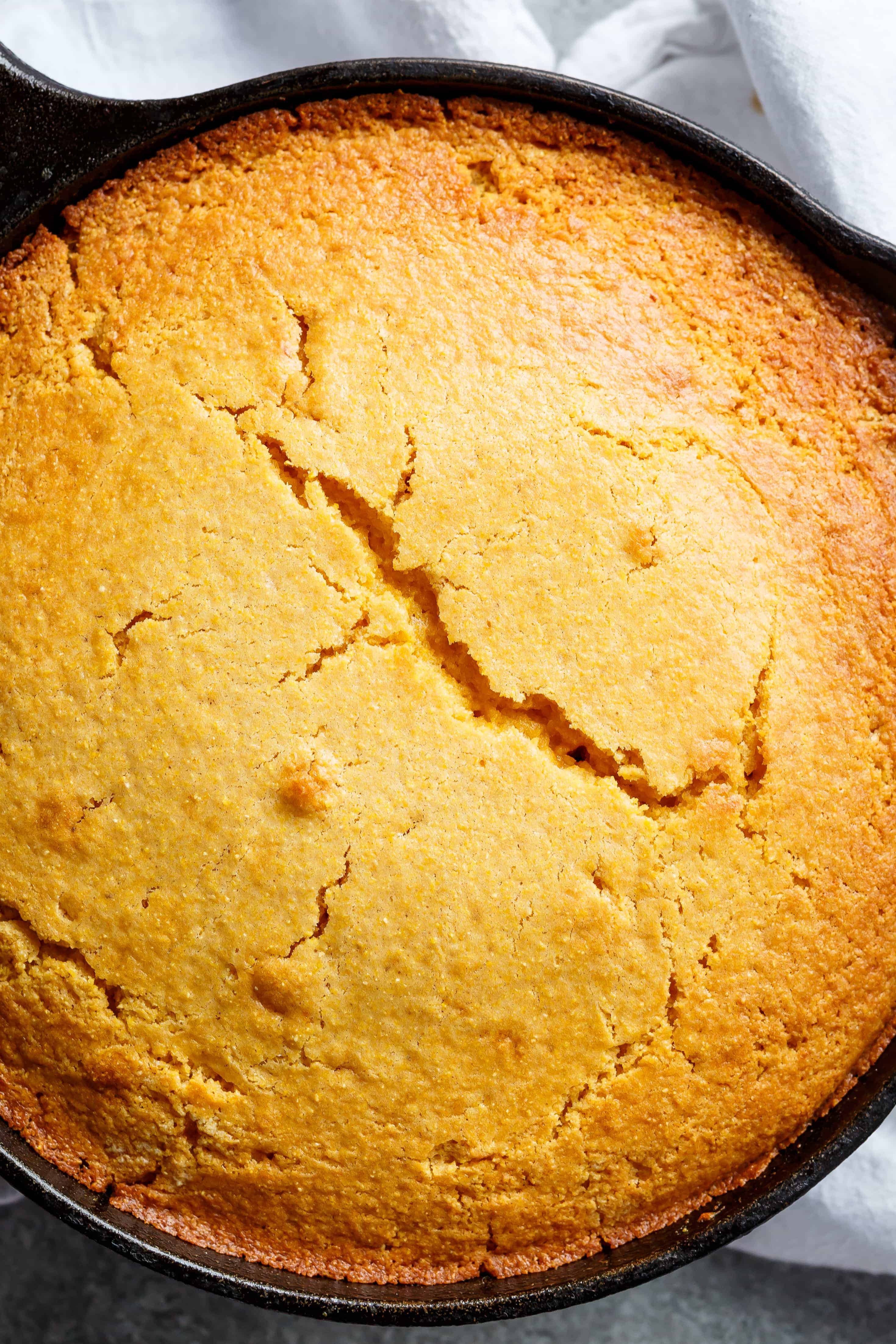 Buttermilk Cornbread in a Cast Iron Skillet - Striped Spatula