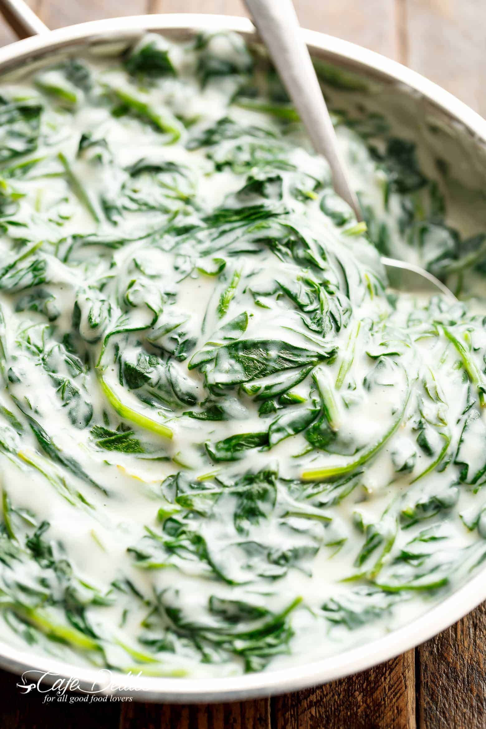 easy creamed spinach