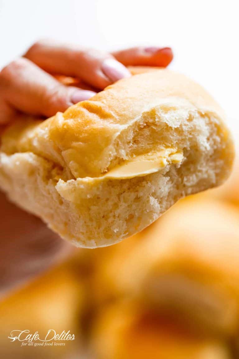 Easy Soft Dinner Rolls (NO MIXER + EGG FREE) Cafe Delites