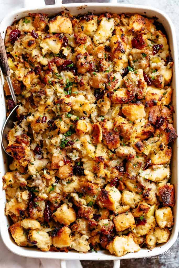 Sausage  Herb Stuffing Recipe  Cafe Delites