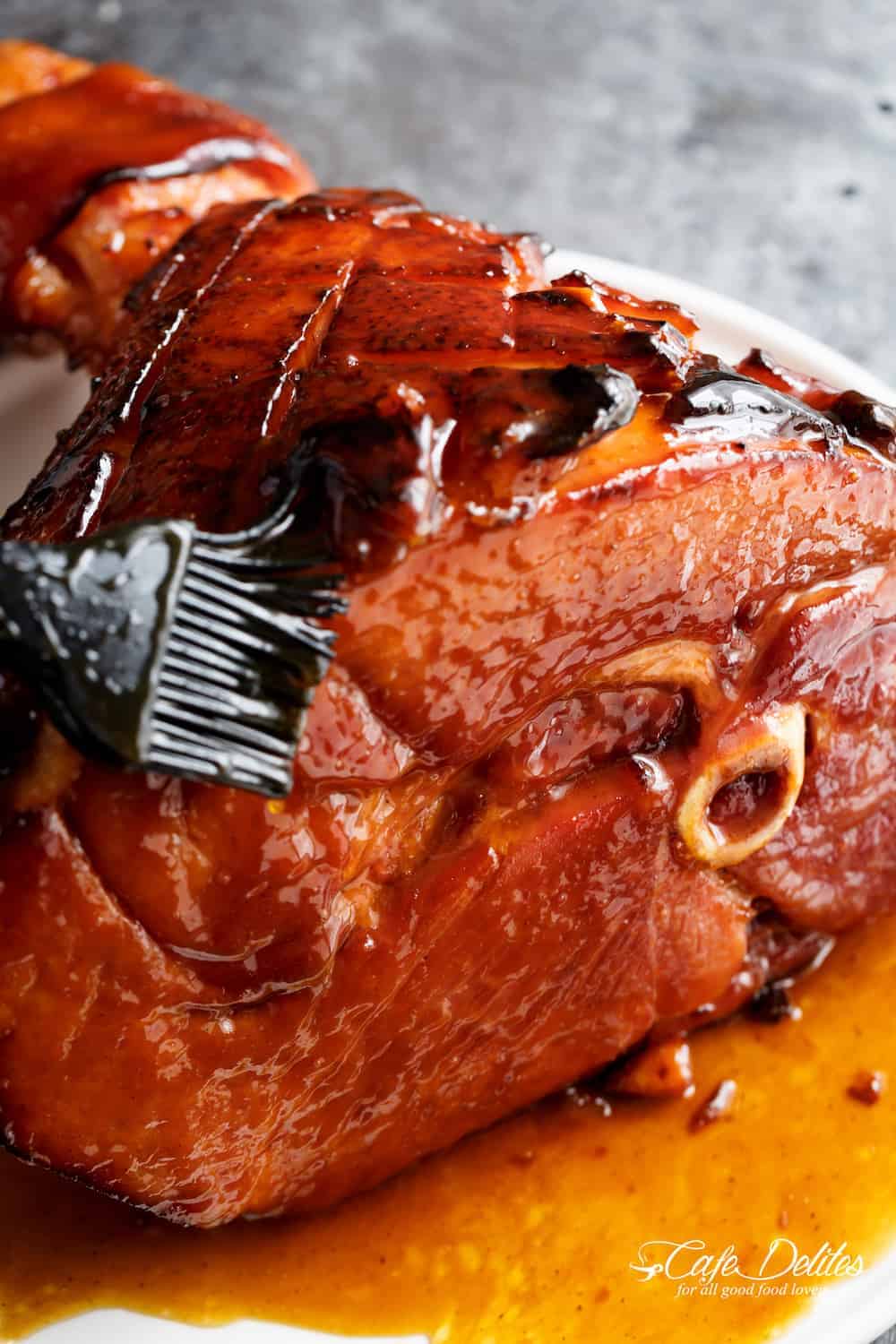 Smoked Ham With Brown Sugar Glaze - Fatty Butts BBQ