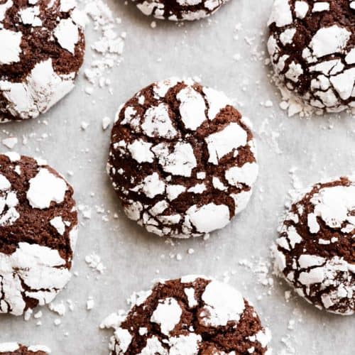 Best Fudgy Chocolate Crinkle Cookies - Cafe Delites