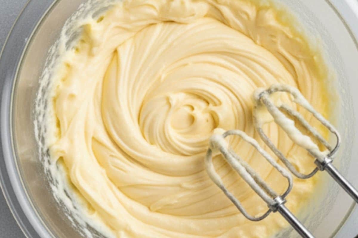 Cream the butter and sugar together until smooth and fluffy, about 3 minutes.