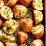  parmesan cheese and potatoes are roasted together to make the best Crispy Browned Butter  Browned Butter Parmesan Roasted Potatoes