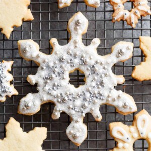 Christmas Sugar Cookies Recipe on a grill