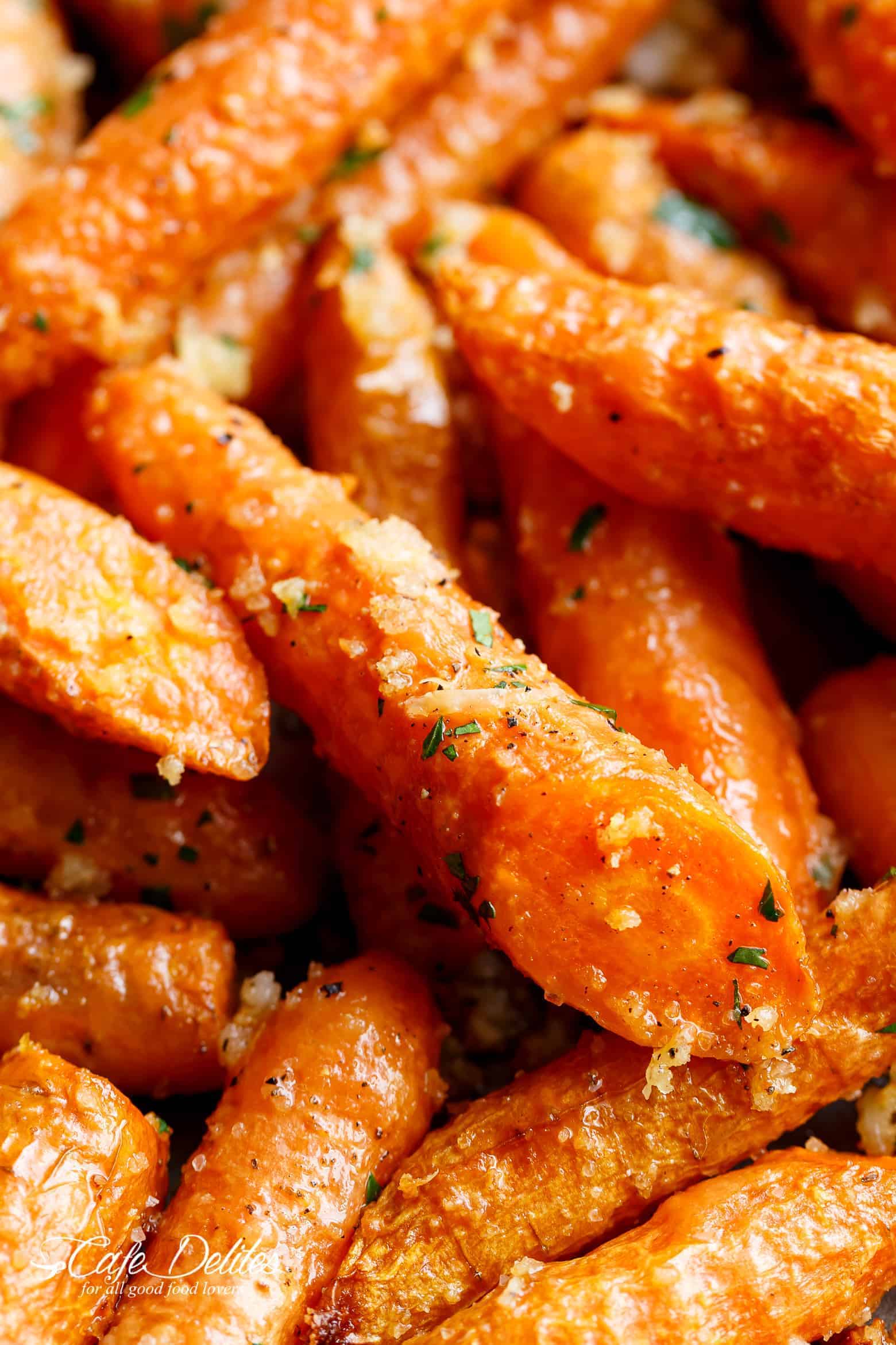  then throw them in the oven for a delicious side Garlic Parmesan Roasted Carrots Recipe