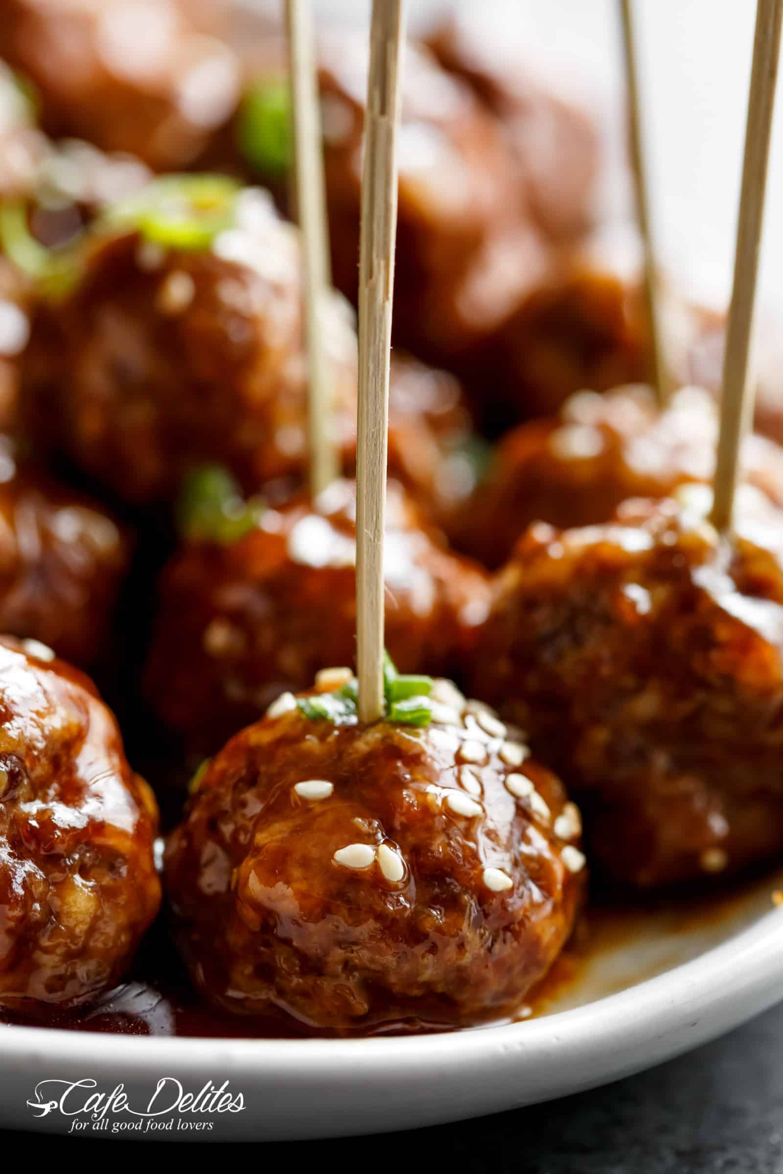 The BEST Teriyaki Beef Meatballs are smothered in a thick and easy to make homemade Teriya The Best Teriyaki Beef Meatballs Recipe