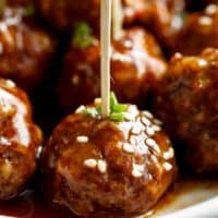 Teriyaki Beef Meatballs | cafedelites.com