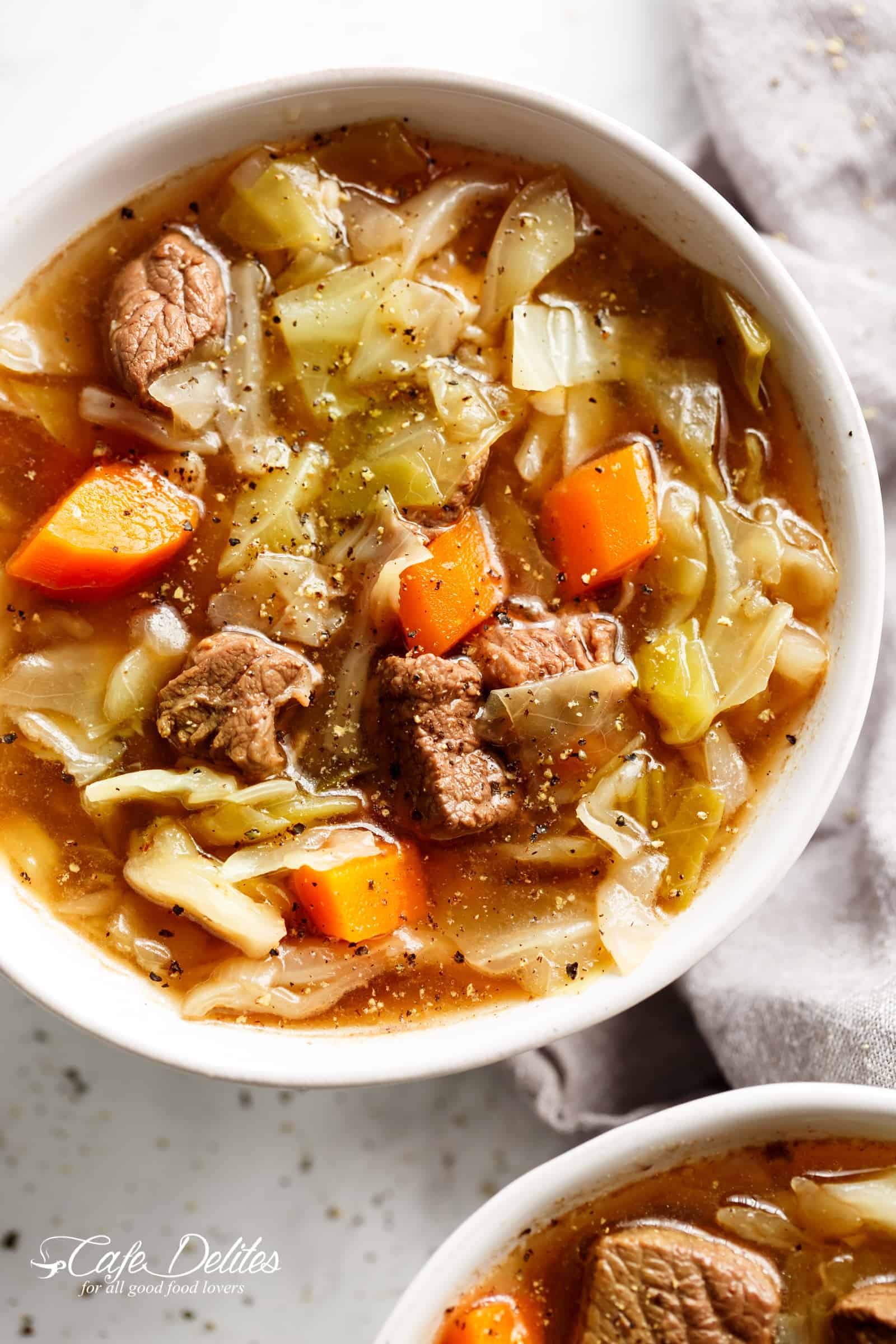 Beef Cabbage Soup | cafedelites.com