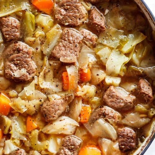  low in carbs and full of delicious flavour Beef Cabbage Soup