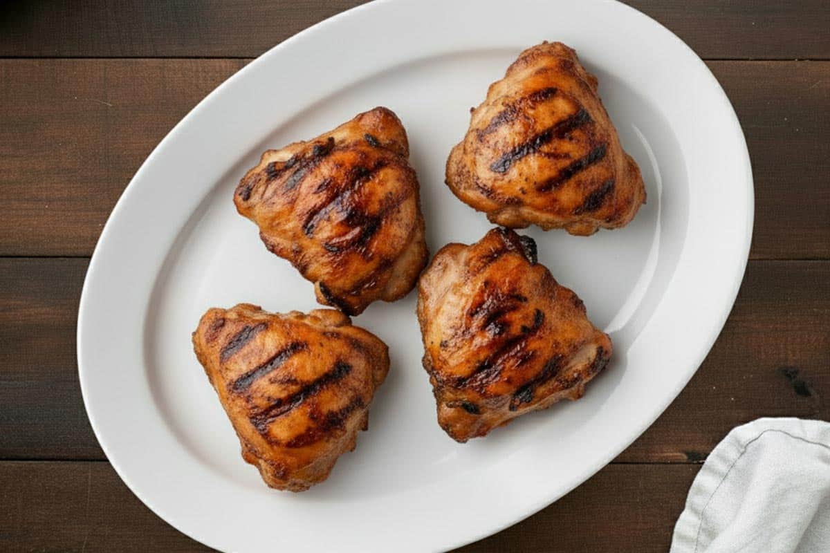 Transferred the chicken on a plate to rest.