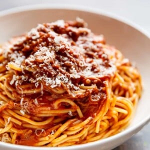 Slow Cooker Beef Ragu in a bowl