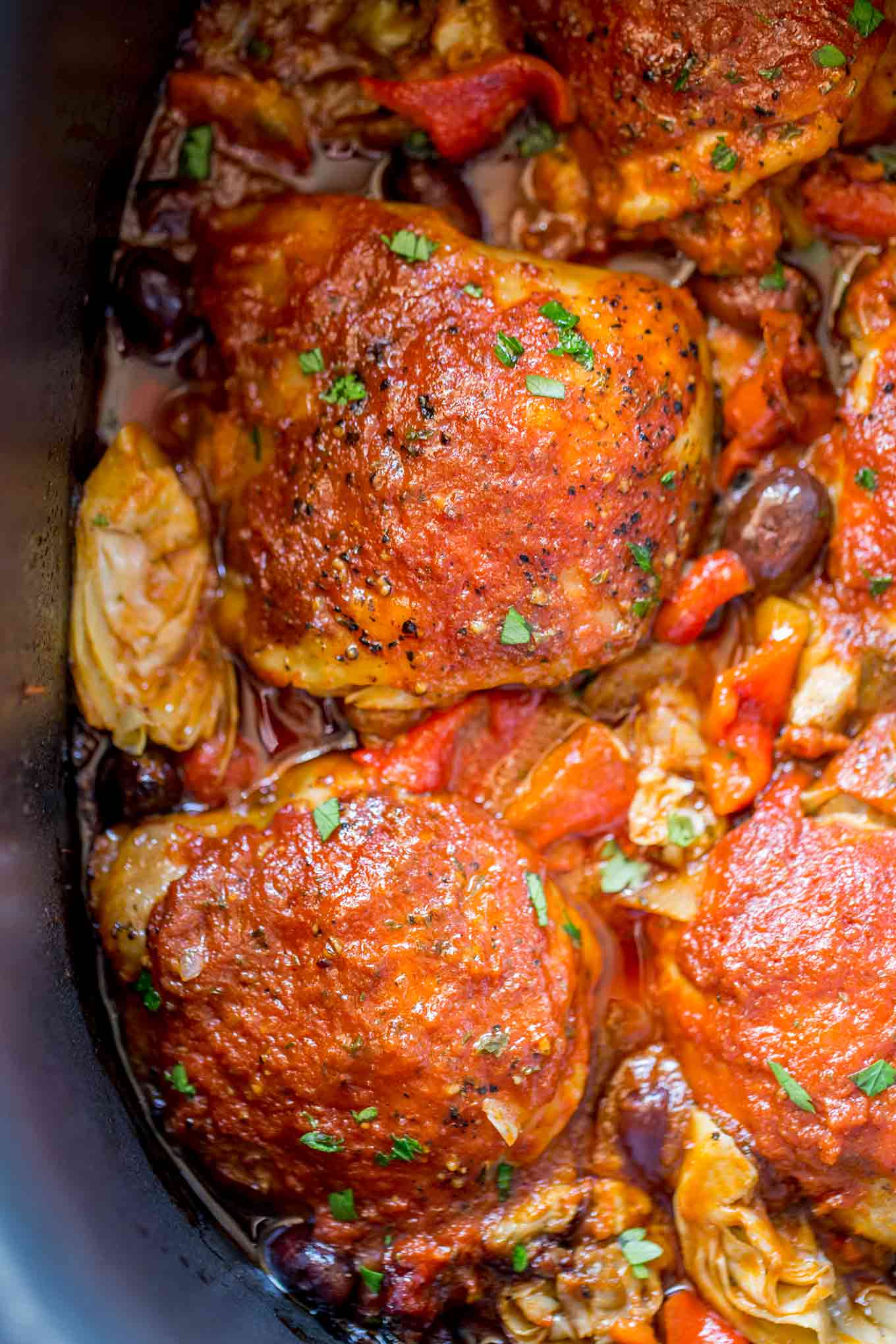 Slow Cooker Mediterranean Chicken Cafe Delites