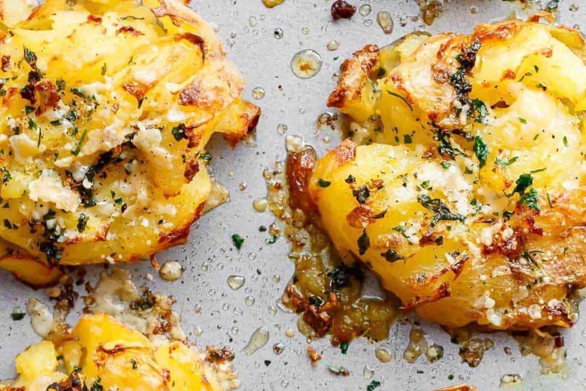 Pop the sheet in the preheated oven and broil for 10-12 minutes or until light golden brown.