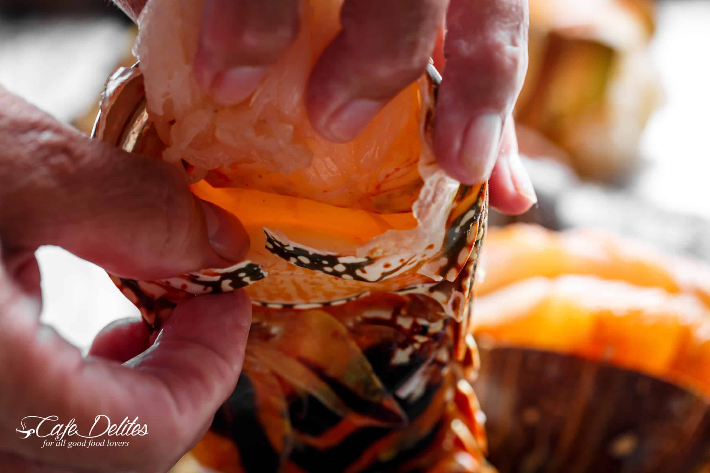 Prepare lobster tails | cafedelites.com