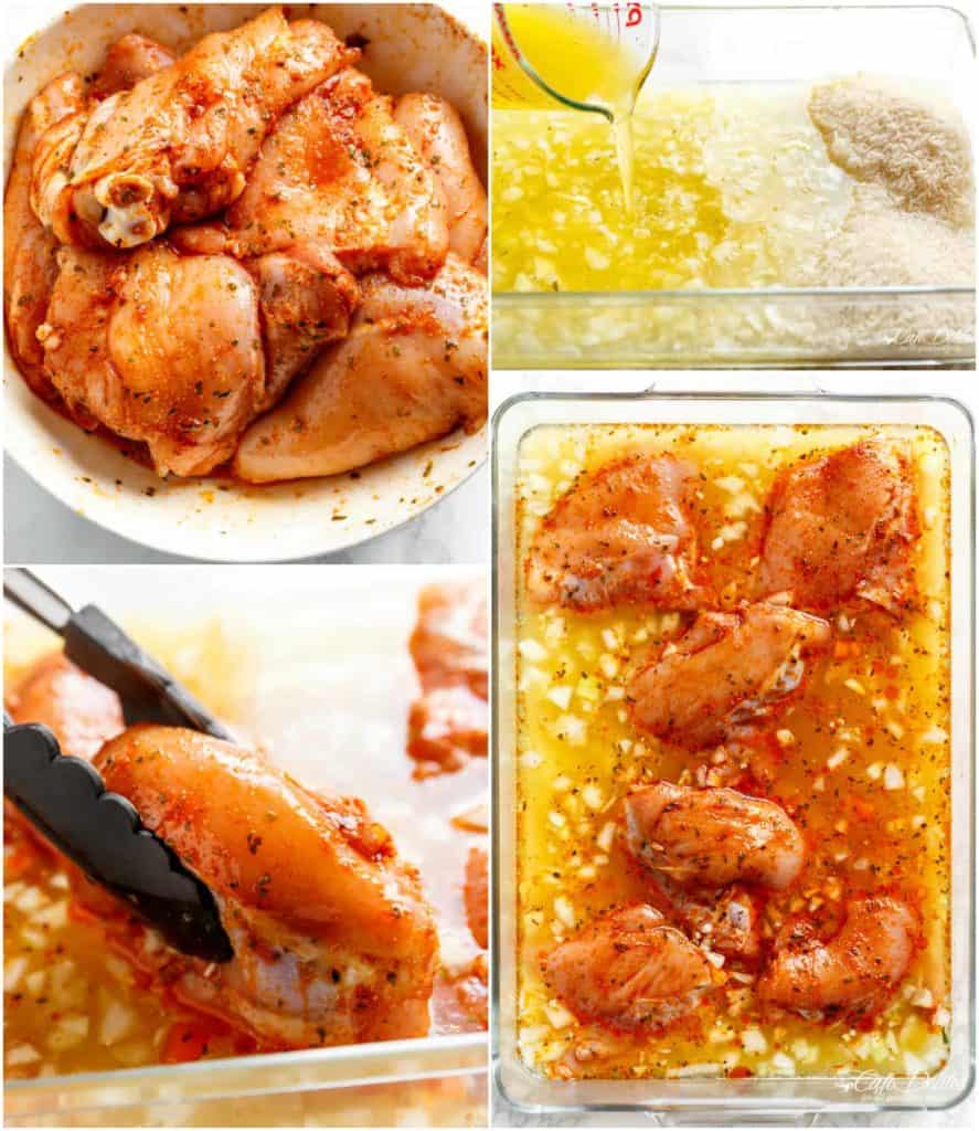 Oven Baked Chicken And Rice - Cafe Delites
