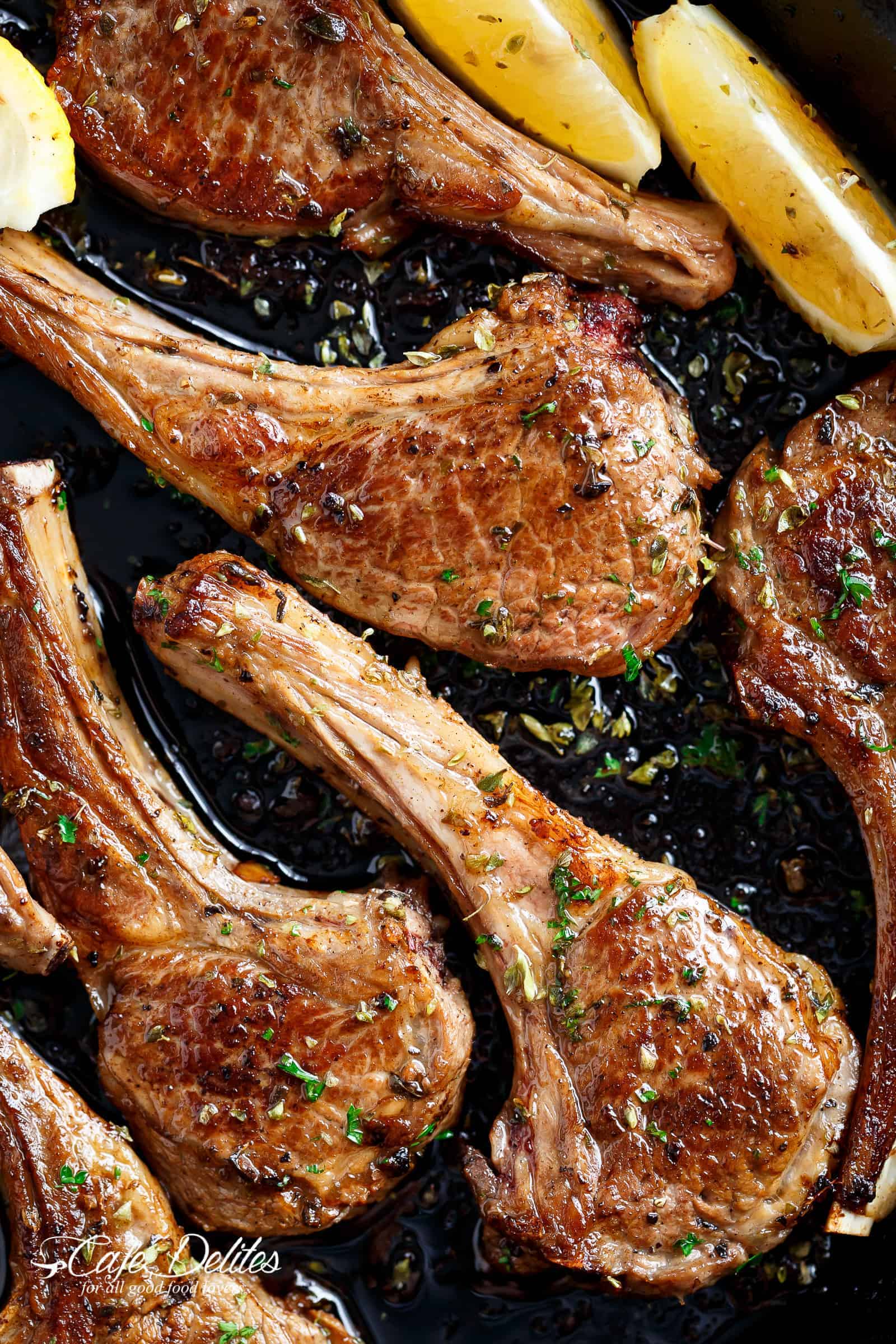 Lamb Chops just like a Greek restaurant or even better! | cafedelites.com