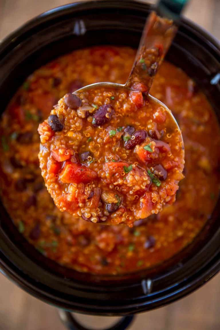 Slow Cooker Vegetarian Quinoa Chili Cafe Delites