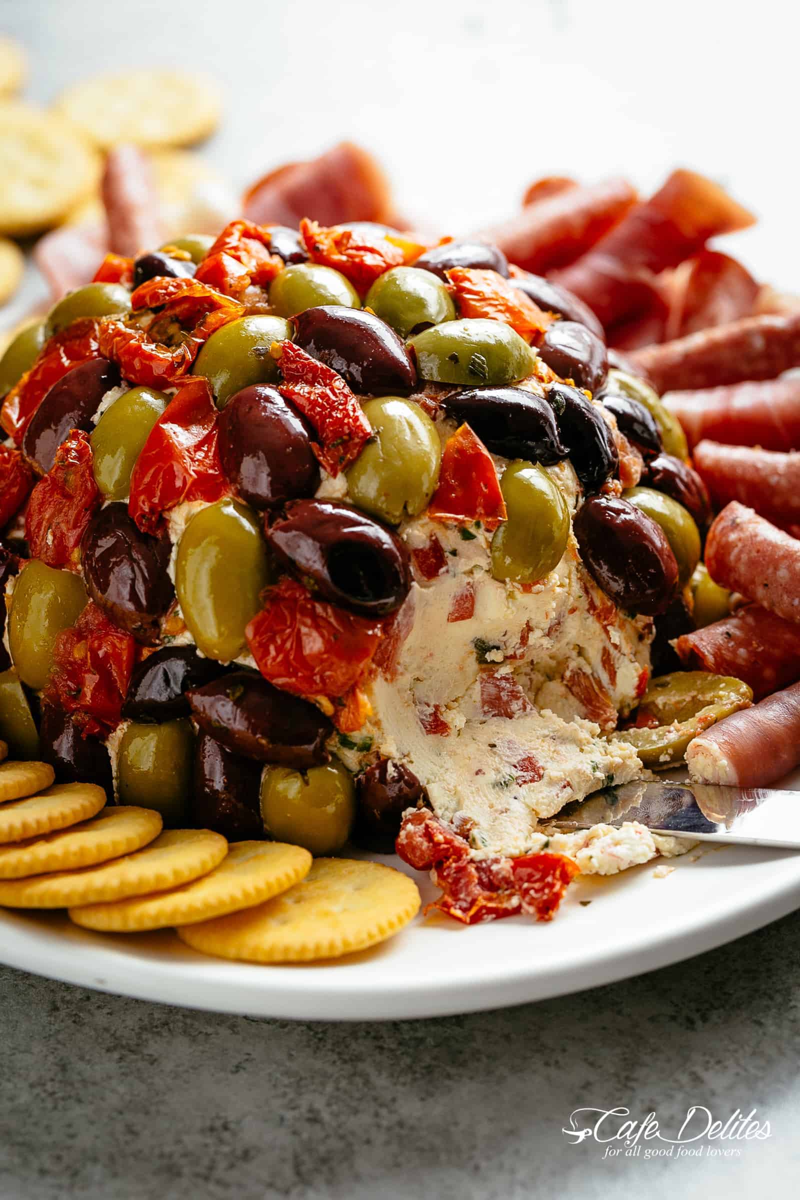 Cheese Ball Antipasto is a perfect centre piece for any occasion Cheese Ball Antipasto