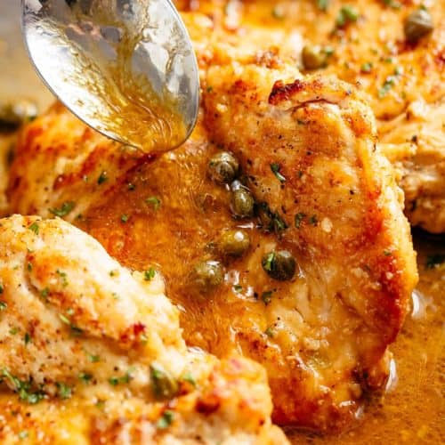 Chicken Piccata is an easy family favourite recipe adding a garlic twist to an authentic P Chicken Piccata