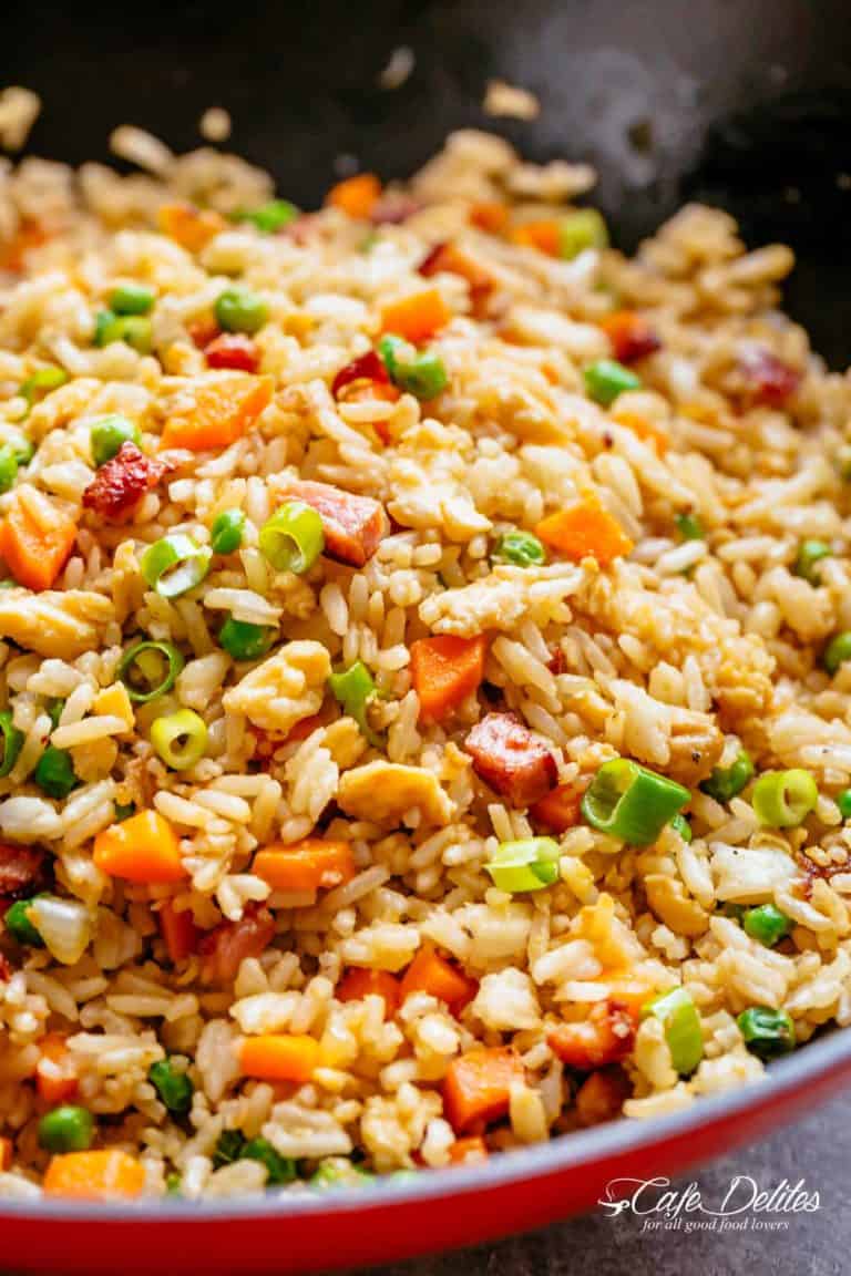 Fried Rice with Bacon - Cafe Delites