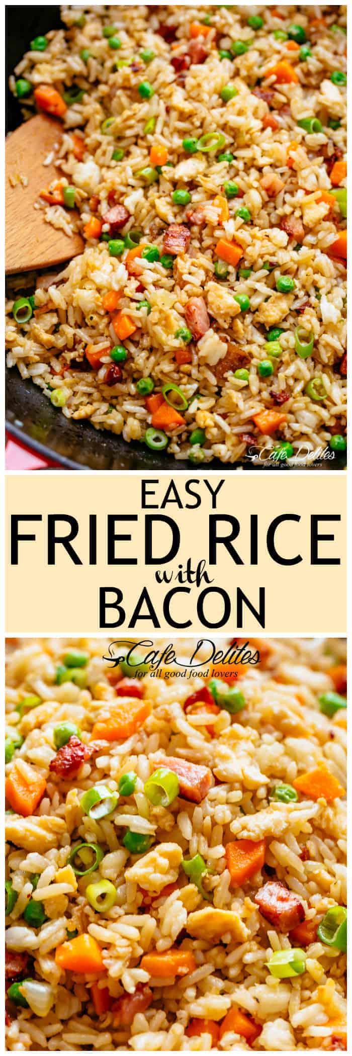 Fried Rice with Bacon Cafe Delites