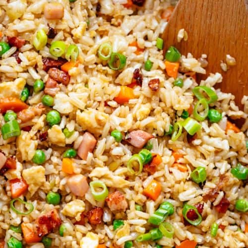 Fried Rice with Bacon - Cafe Delites