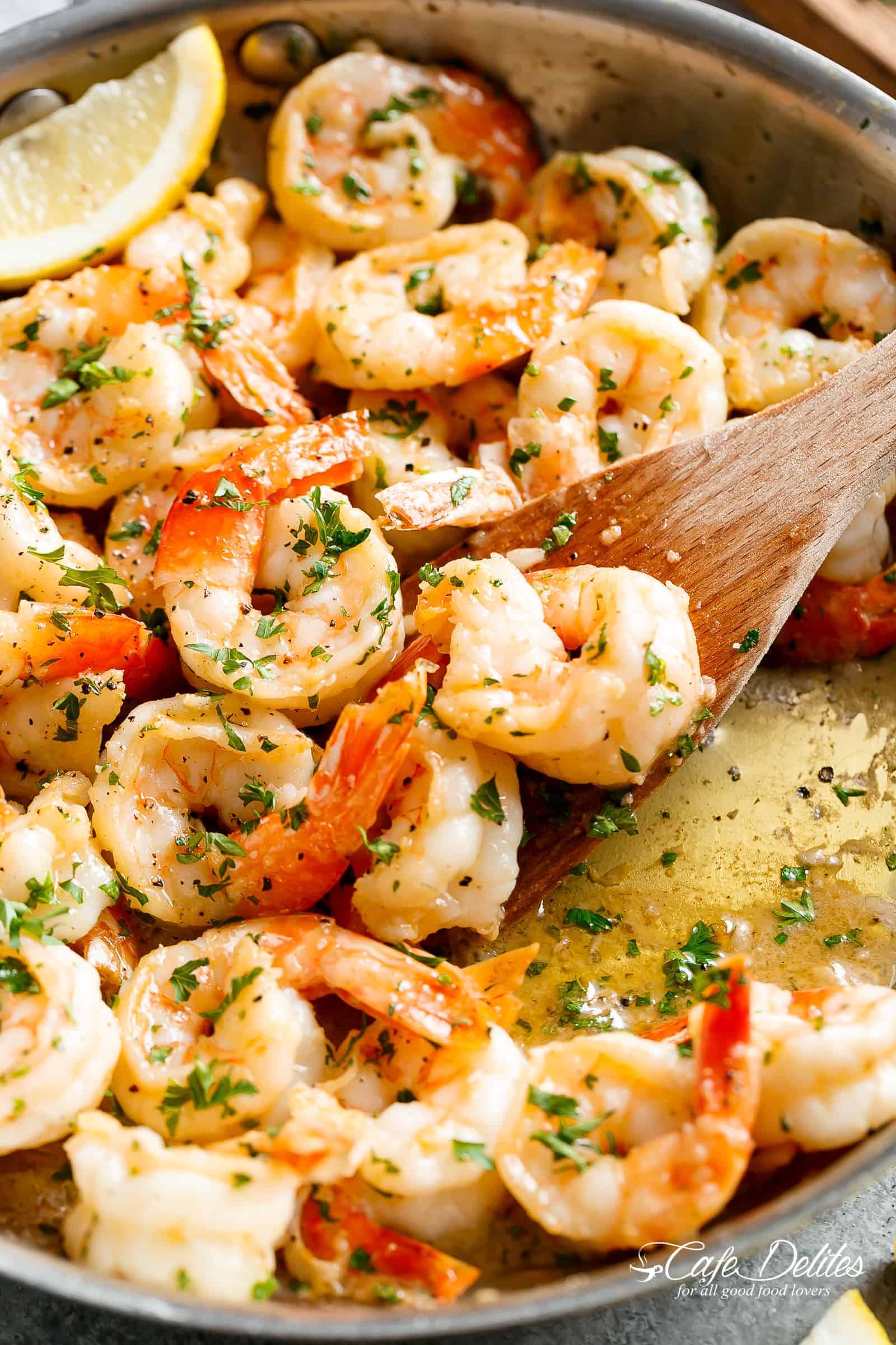 Garlic Butter Shrimp Scampi - Cafe Delites