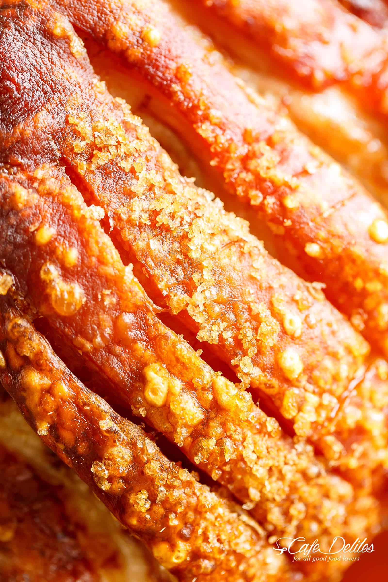 Pork roast with pork rinds! Roasting a shoulder or a pork butt is very easy, but to get the crunch makes | cafedelites.com