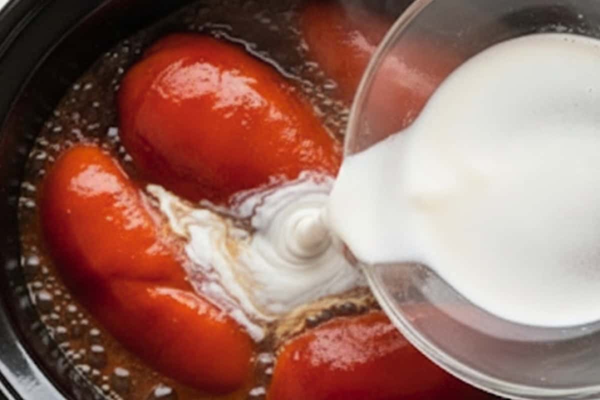Whisk cornstarch with water until smooth and stir into the slow cooker.