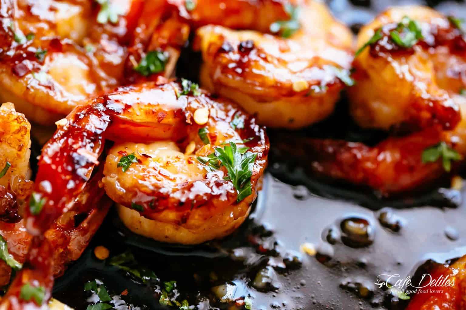 Browned Butter Honey Lime Shrimp Cafe Delites