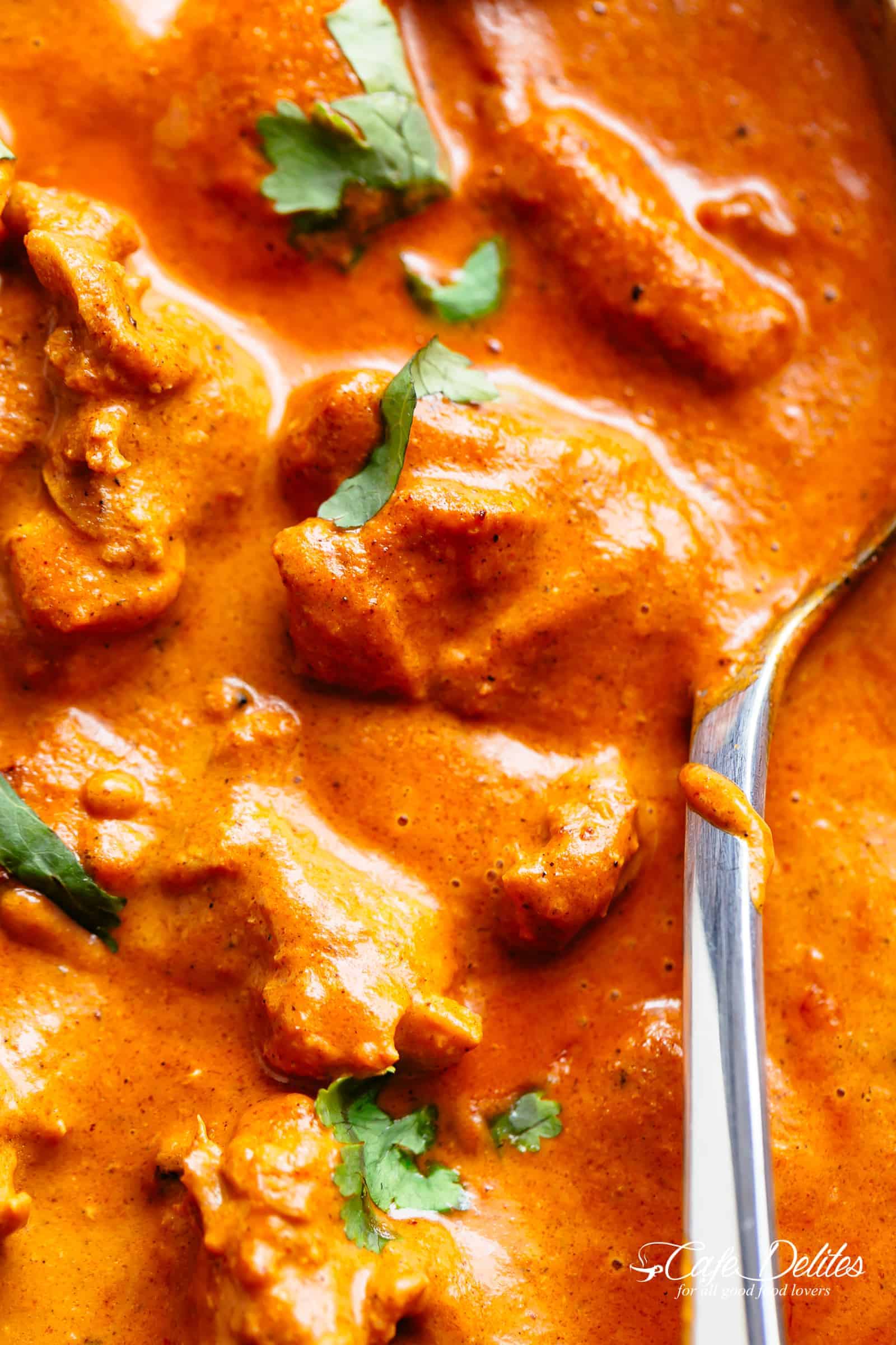 A close up image of Chicken Tikka Masala Sauce