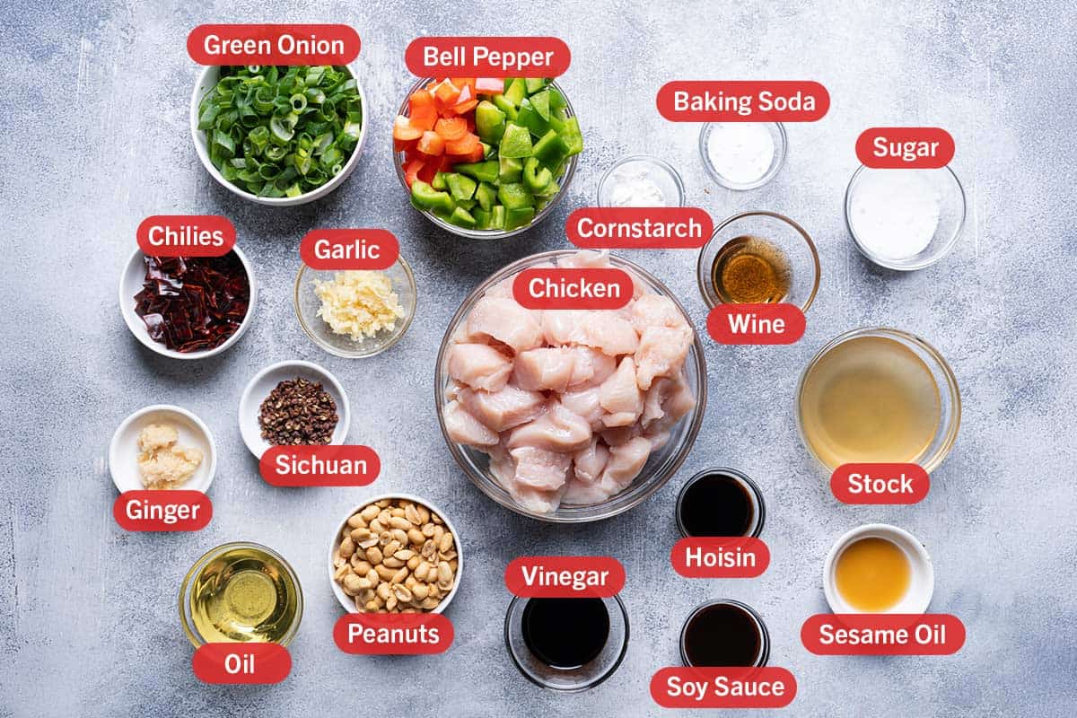 close up image of all ingredients laid out