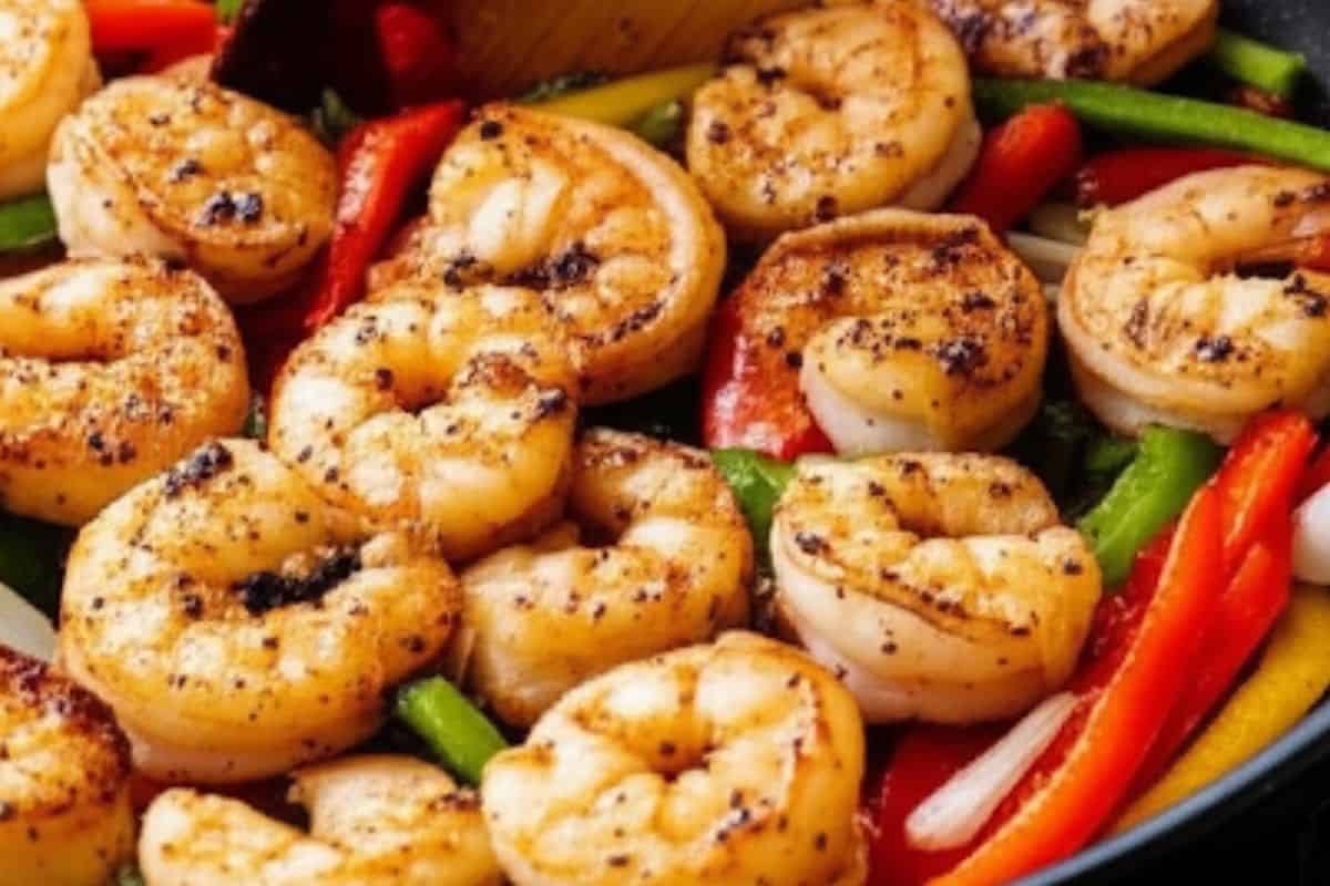 Add the shrimp back into the pan and stir. - 9