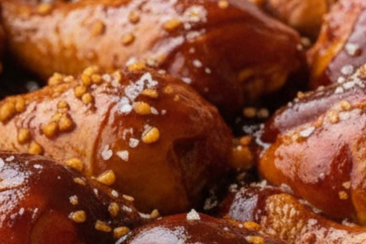 Rub the sauces into the chicken until every piece is well coated, then season with salt.