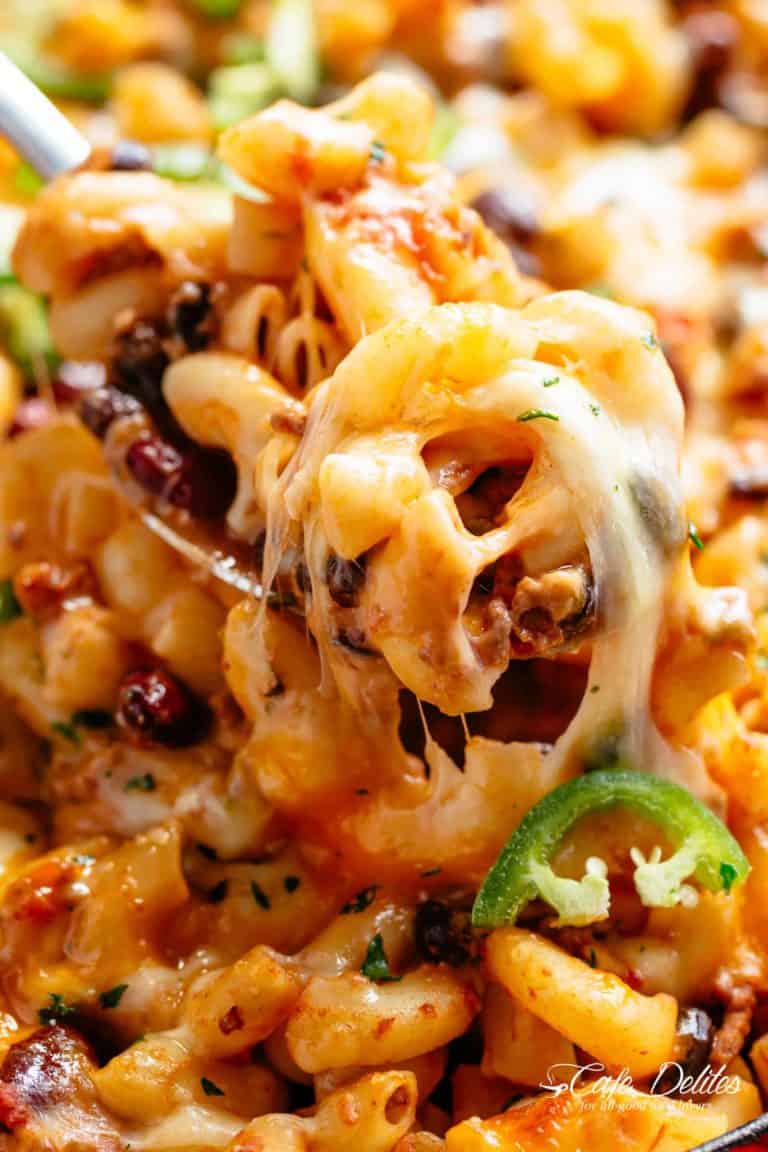 Chili Mac (Ground Beef Recipe) - Cafe Delites