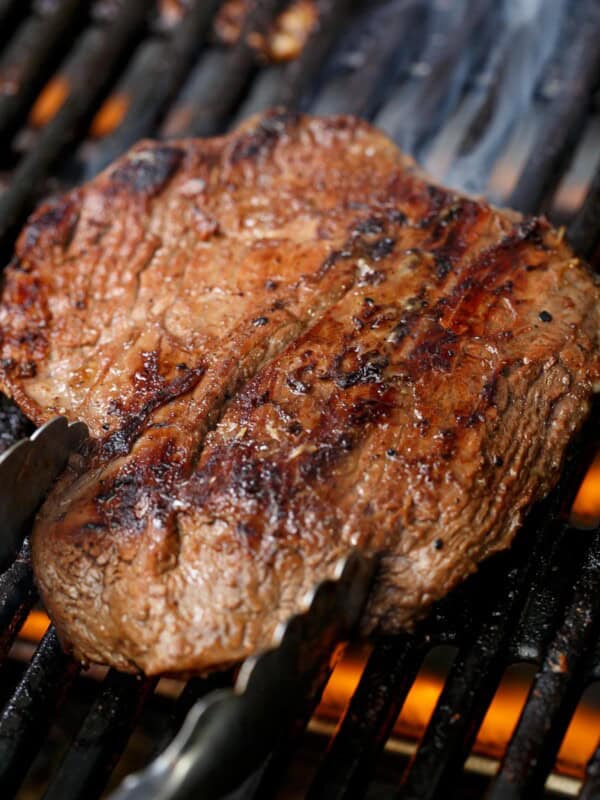 Bbq Carne Asada on the grill