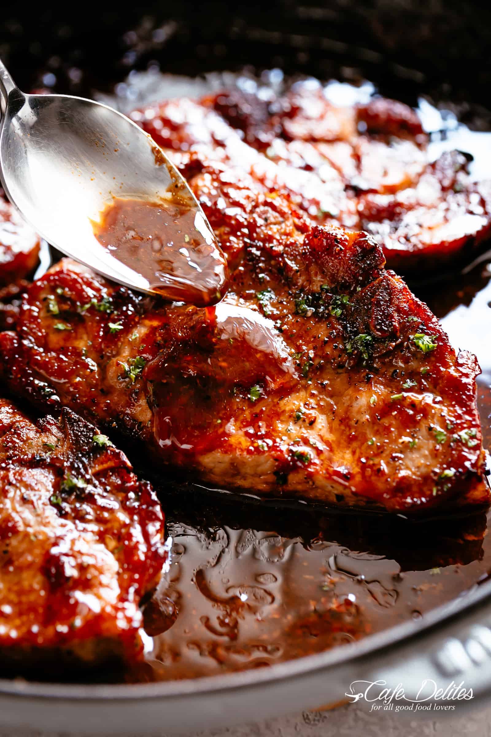 honey garlic pork chops