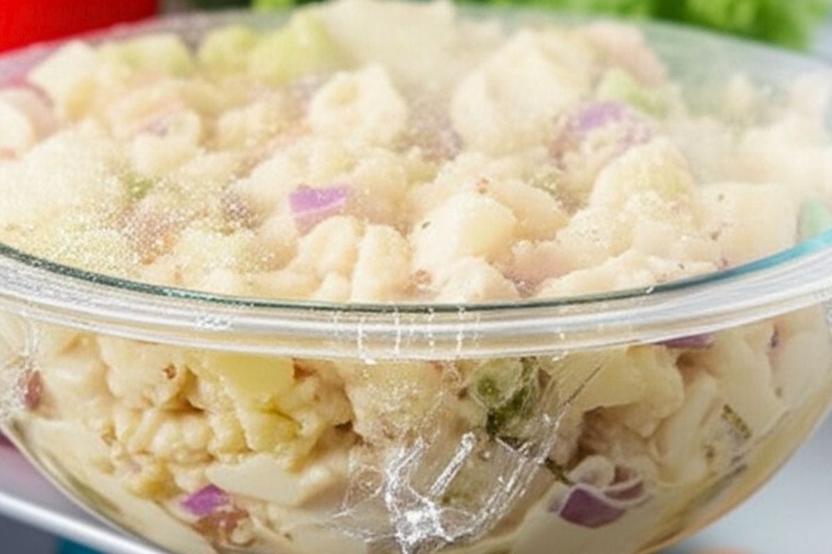 cover the bowl and refrigerate the potato salad