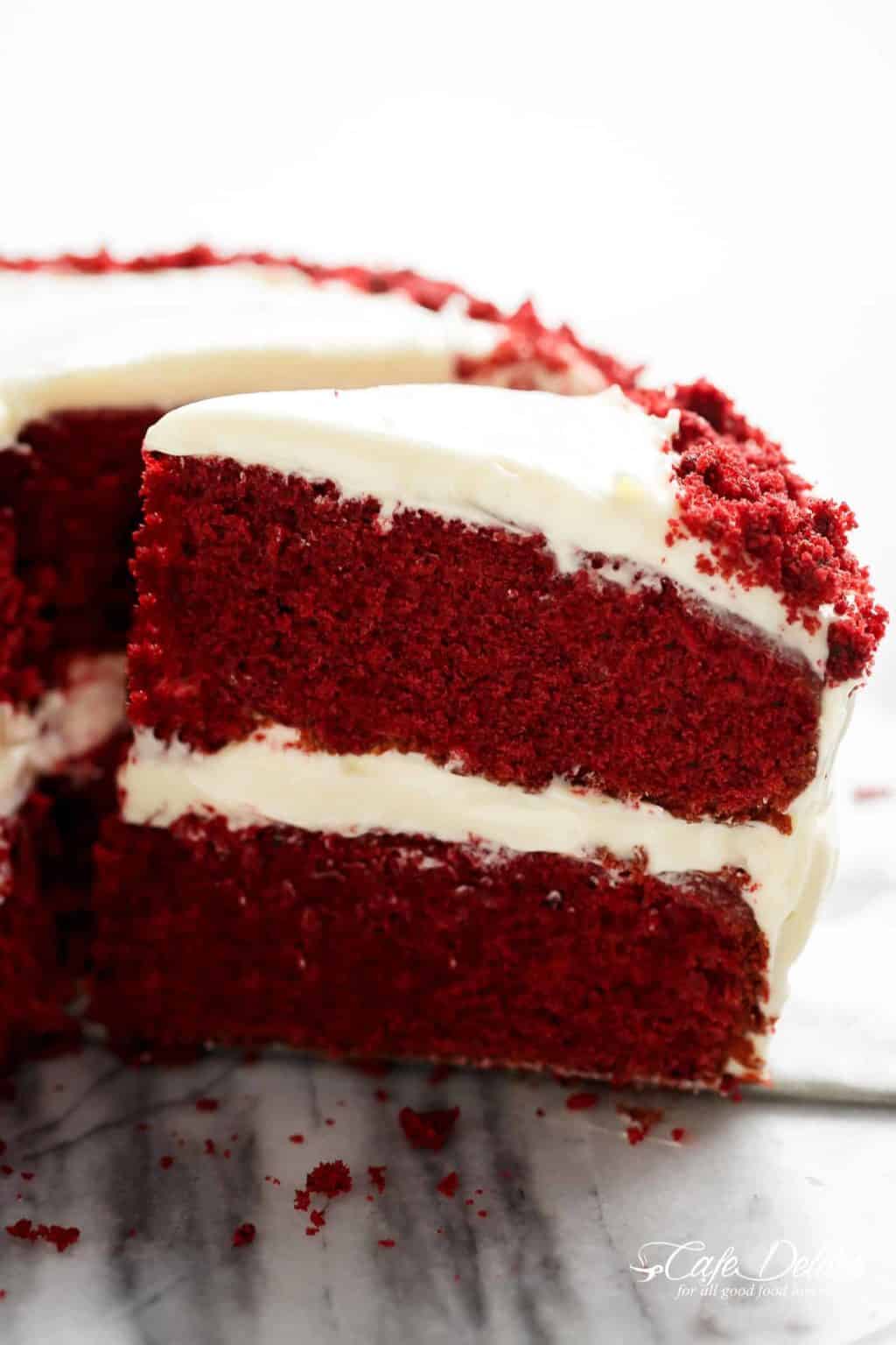 Best Red Velvet Cake - Cafe Delites