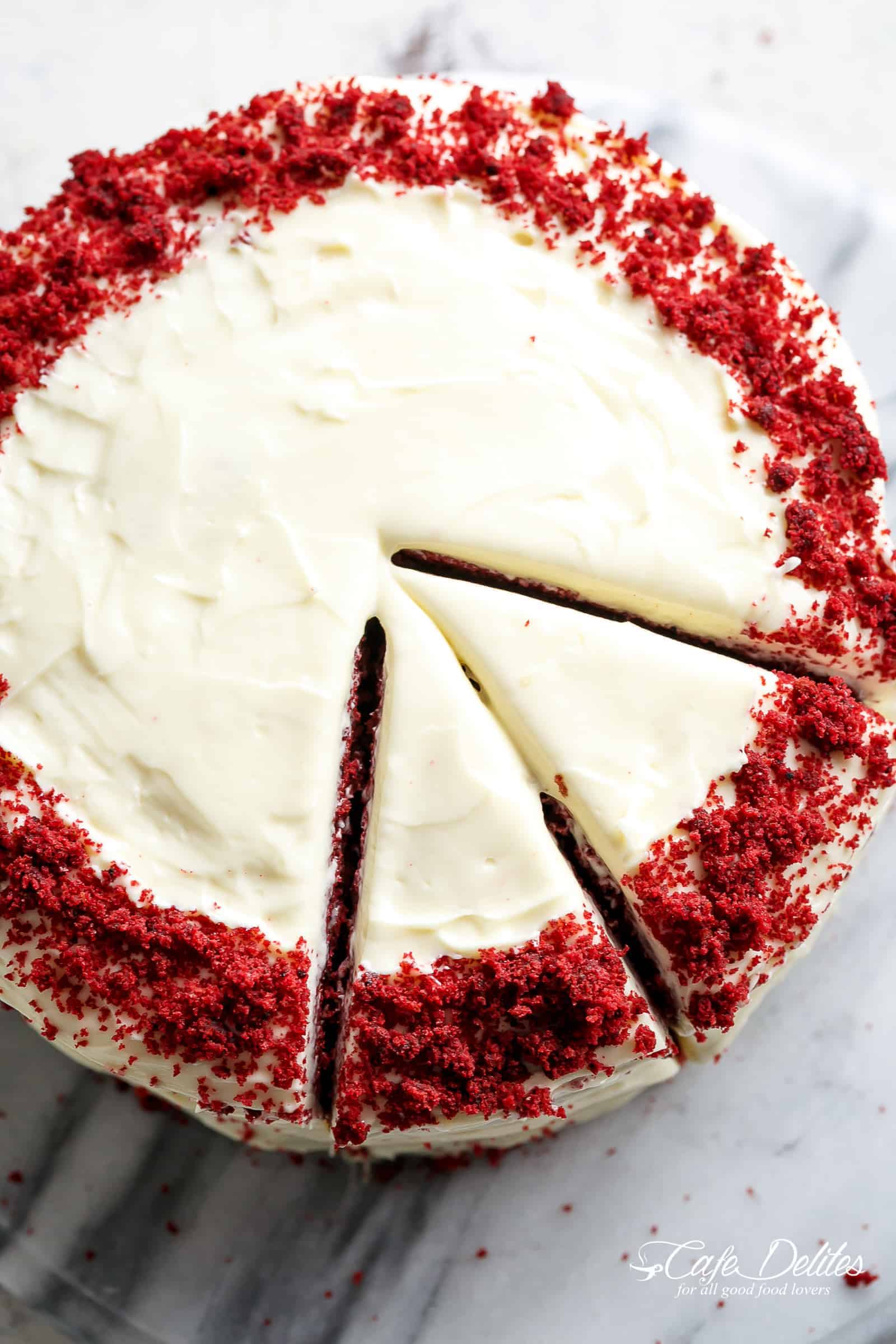 One Layer Red Velvet Cake